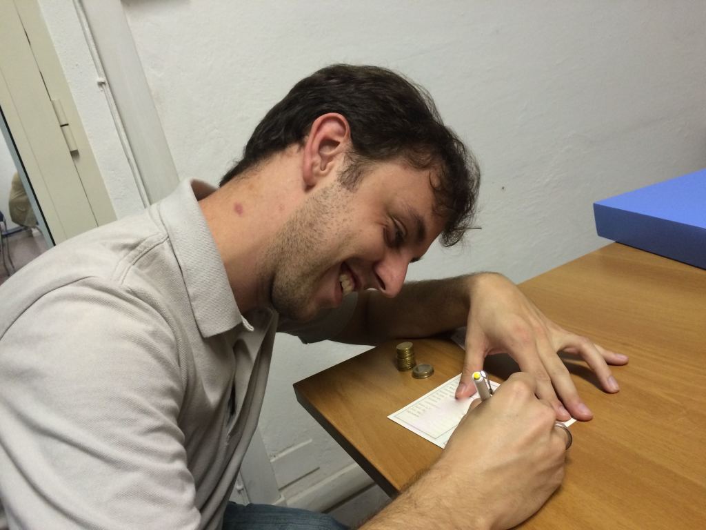 Olha lá o sorrisinho de alegria rsrsrs