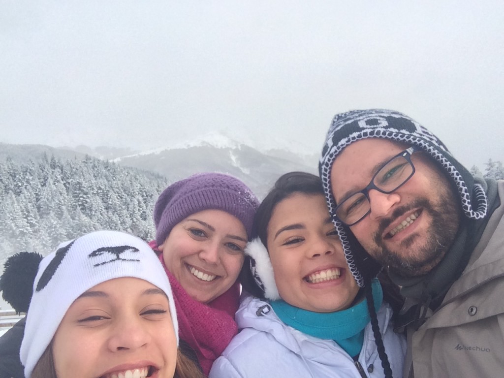 Brunna, Lu, Isa e eu - felicidade estampada!!!